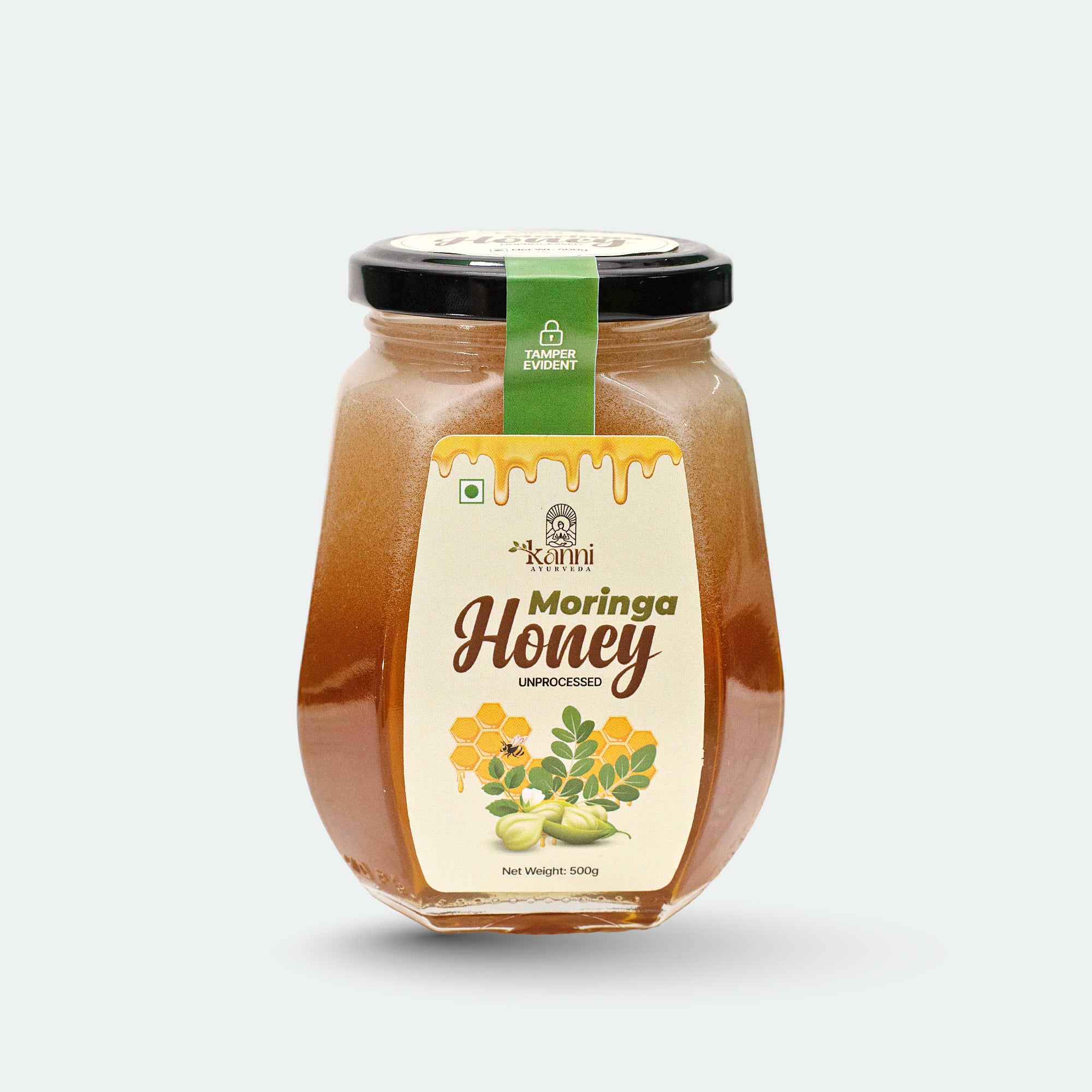 Pure Organic Moringa Honey - Superfood Elixir for Wellness & Immunity
