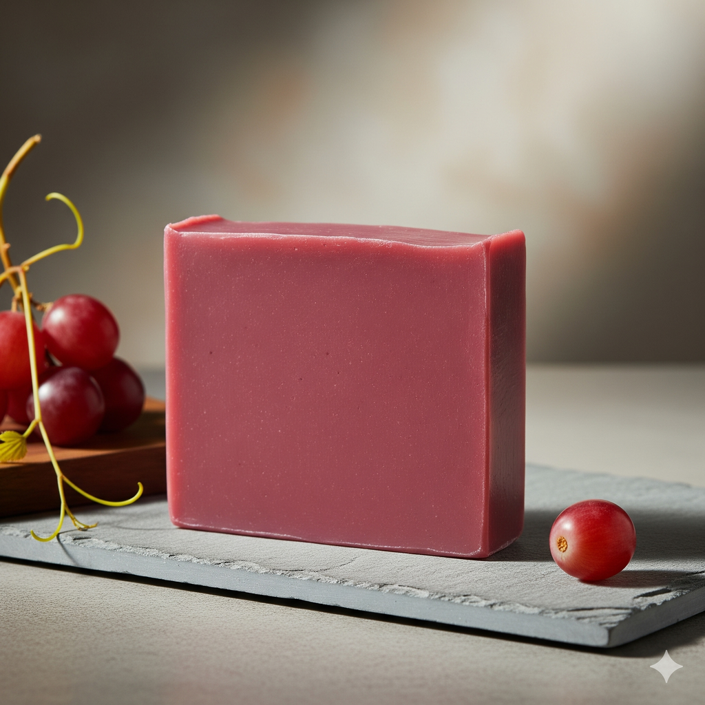 Red Wine Soap – Anti-Aging, Skin Brightening & Nourishing Handmade Ayurvedic Bath Bar