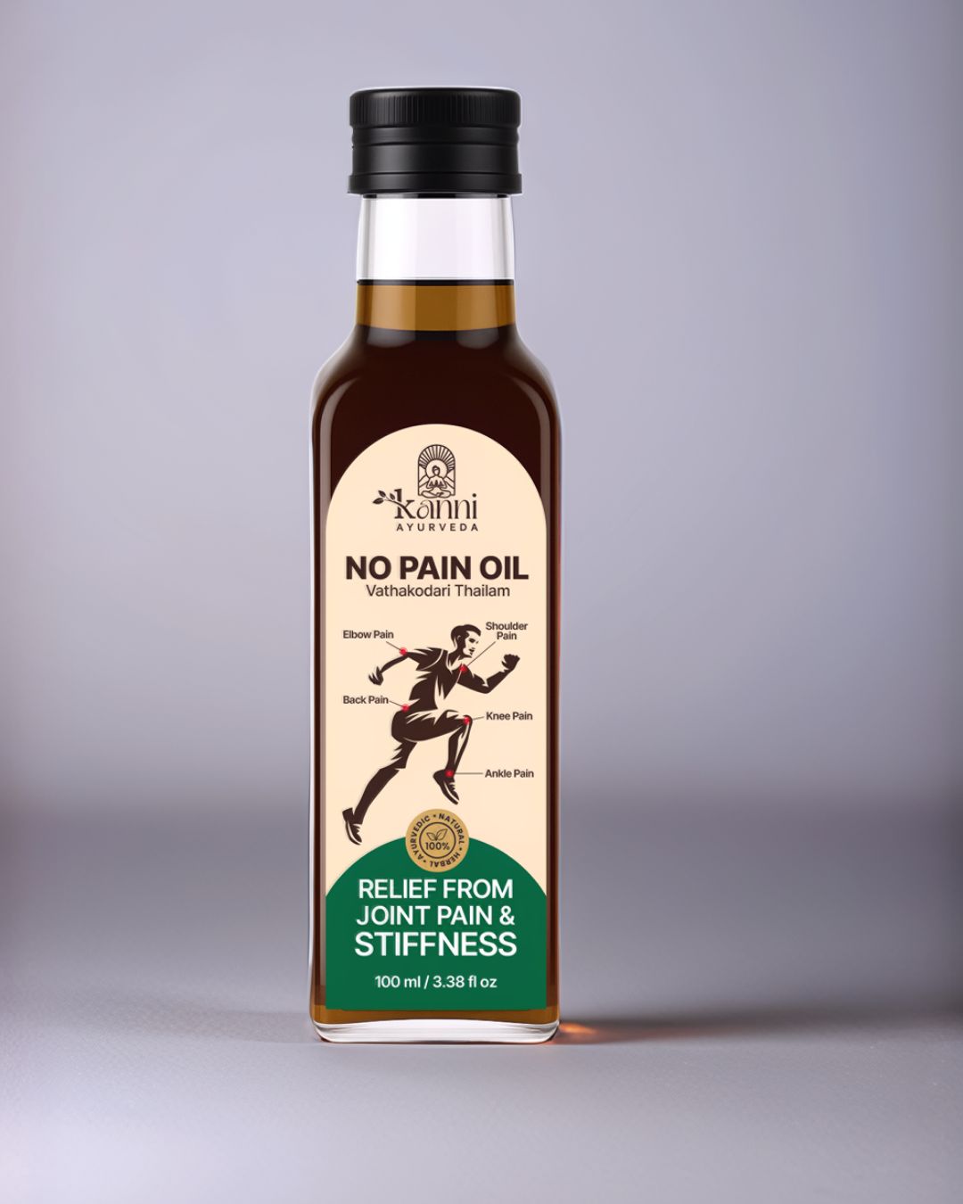 Herbal Knee Pain Oil | Ayurvedic Relief from Joint Pain & Stiffness Kanni Ayurveda